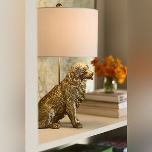 New Anthropologie The Icon Table Lamp: Dog Edition